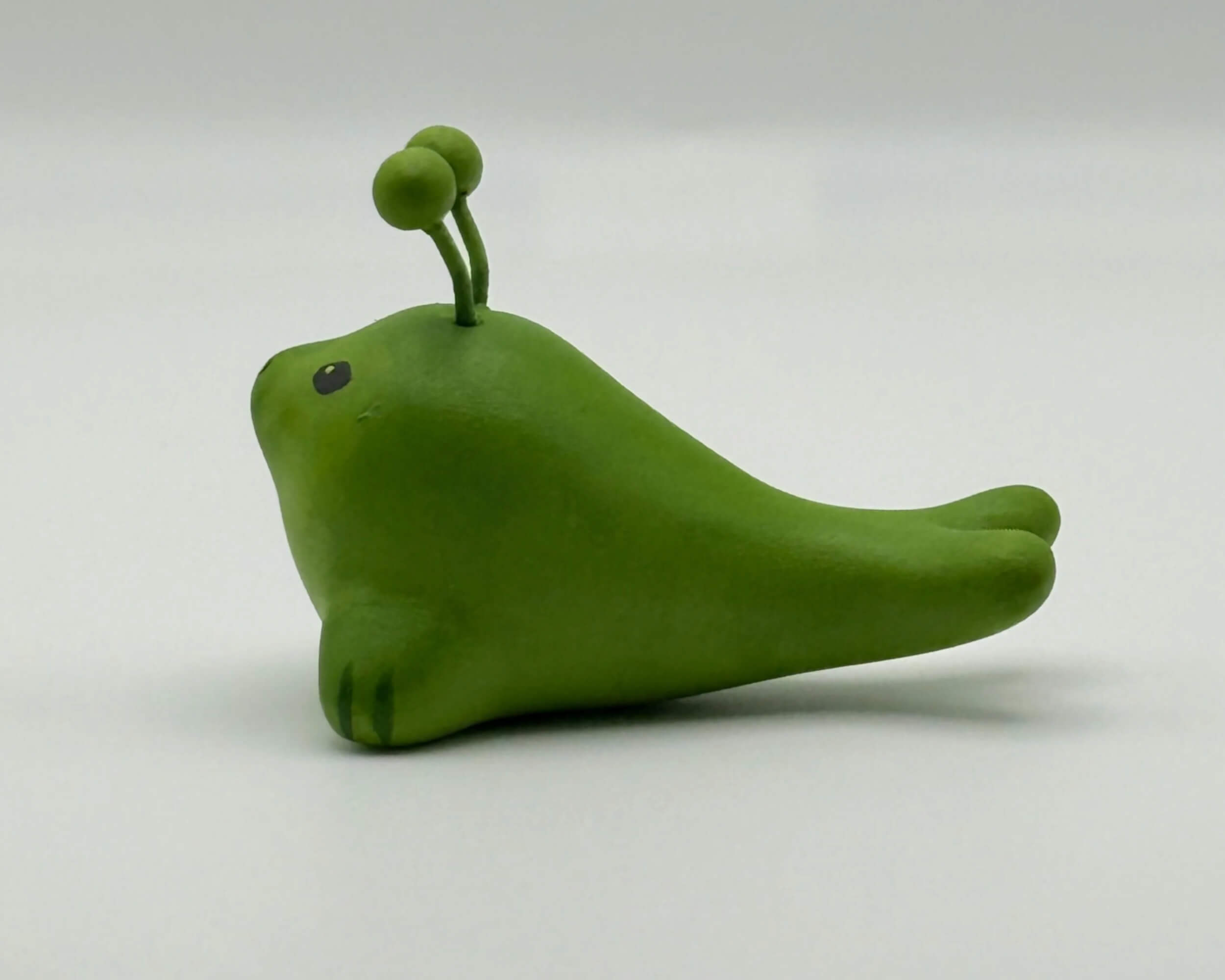 Handmade Alien Glorp Seal Miniature – Polymer Clay Space Creature Figurine