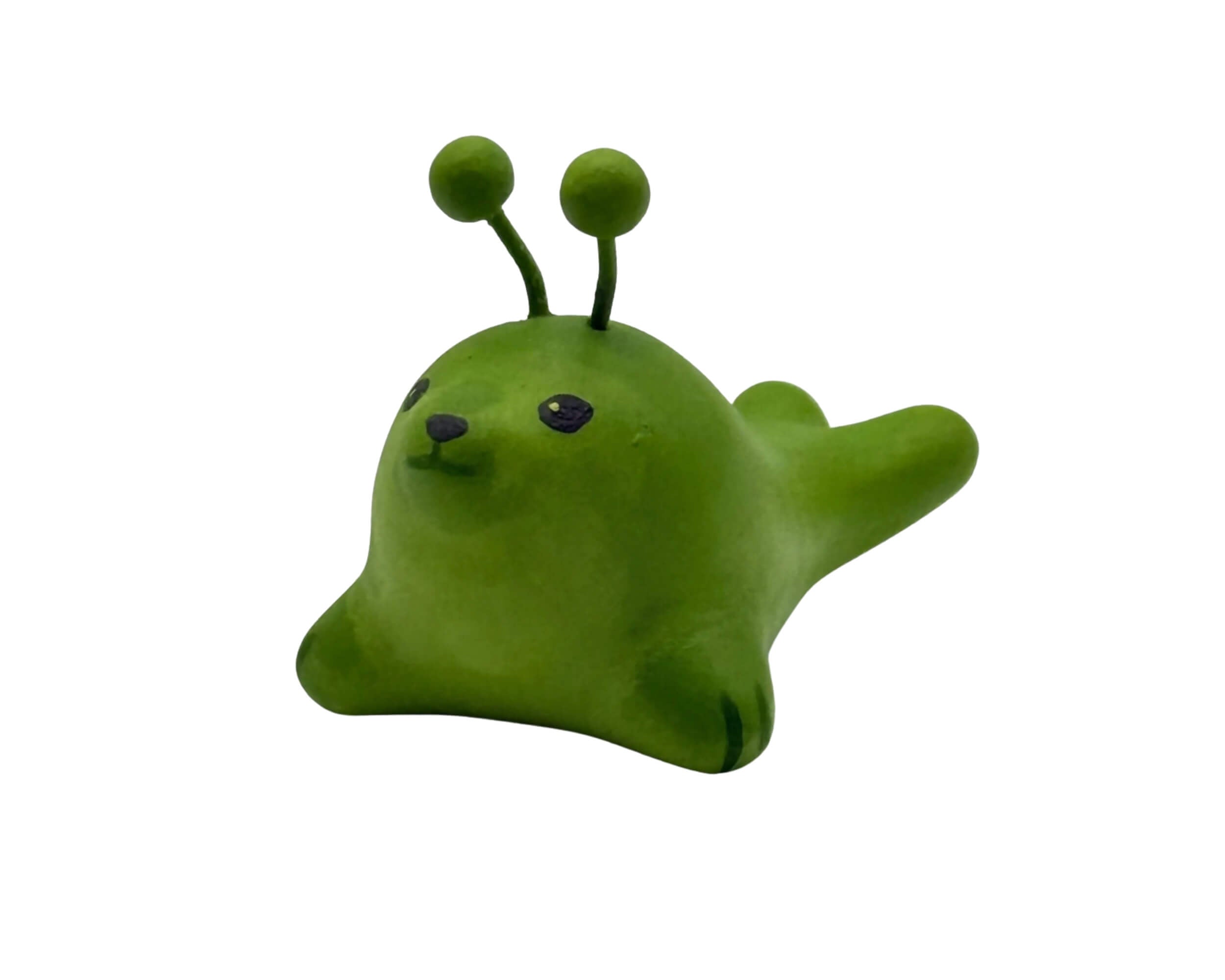 Handmade Alien Glorp Seal Miniature – Polymer Clay Space Creature Figurine
